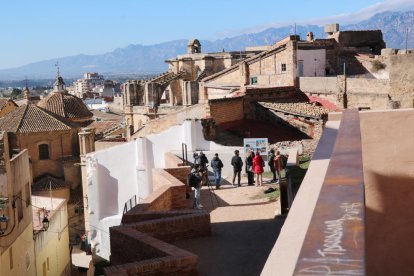 Part del nou passeig habilitat al barri Castell de Tortosa que enllaça la plaça de l'Absis de la Catedral amb el Castell de la Suda.