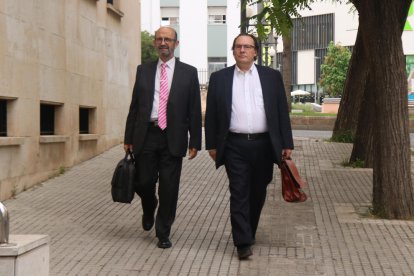 El exalcalde de Torredembarra, Daniel Masagué, entrando en la Audiencia de Tarragona.