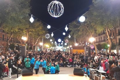 Imatge de l'escenari de l'Amic Invisible de l'any passat a la Rambla Nova de Tarragona.