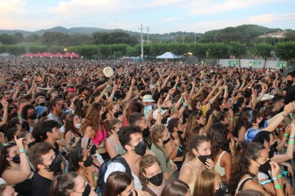 Públic durant l'actuació de Stay Homas al Canet Rock.