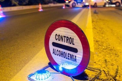 Imagen de archivo de un control de alcoholemia.