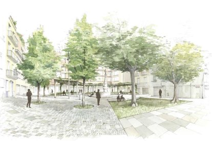 Imatge del projecte de la plaça del Víctor.