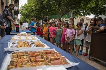 Los niños de la escuela fueron protagonistas de la fiesta.