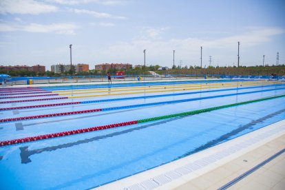 Imatge d'arxiu de la piscina Sylvia Fontana, a l'Anella Mediterrània de Tarragona.