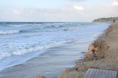 Estado de la playa de Altafulla en una imagen del pasado sábado.