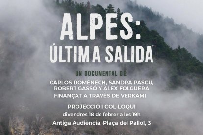 El documental mostra la ruta alpina que fan els refugiats per arribar al nord d'Europa.