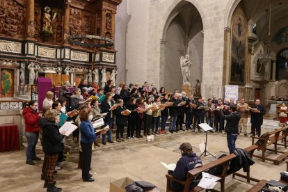 Assaig de l'oratori amb tots els participants, el passat diumenge a Valls.