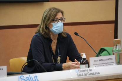 La presidenta del Comitè Cintífic Assesor del Departament de Salut, la. doctora Magda Campins.