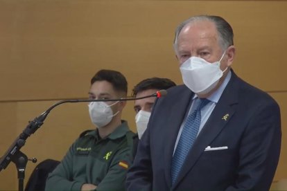 El exjefe del CNI Félix Sanz Roldán en el juicio contra Villarejo por calumnias y denuncia falsa.