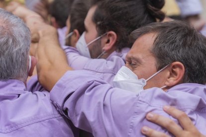 Imatge d'arxiu de la Diada Castellera de Santa Tecla a Tarragona.