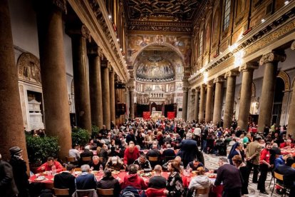 Imatge d'arxiu d'un dinar de Nadal organitzat per Sant Egidi.