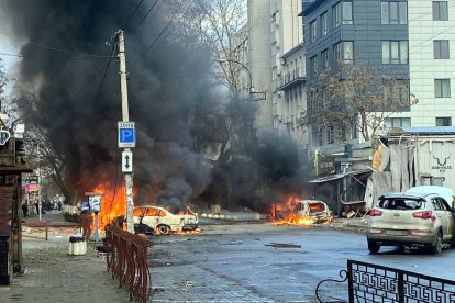 L'atac amb míssils al centre de Kherson.