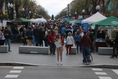 L'aspecte de la Rambla Nova aquest matí.