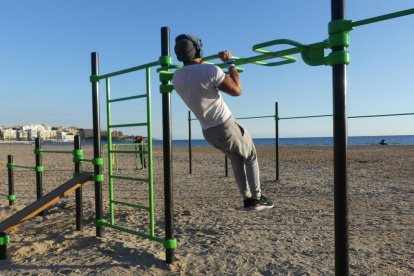 Imatge de les instal·lacions de cal·listènia a Salou.