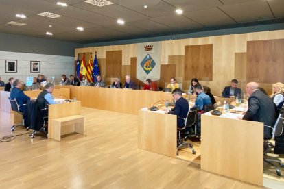 El ple extraordinari de l'Ajuntament de Salou es va celebrar ahir al migdia.