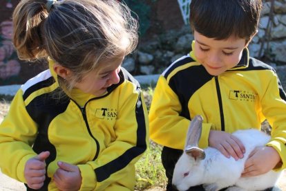 Imatger de dos alumnes del col·legi Sant Pau de Tarragona.