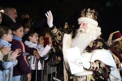 Melcior en la seva arribada a Tarragona.