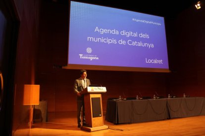 Imatge de l'acte de presentació de l'agenda digital dels municipis de Catalunya.