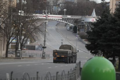 Imagen del centro de la ciudad de Kiev.