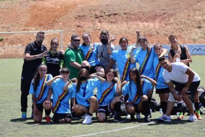 Un dels equips femenins del Racing CF Bonavista.