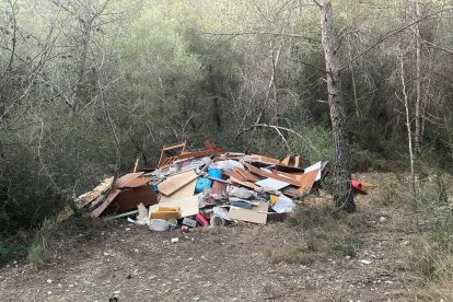 Imatge d'un dels abocaments a la zona d'Escipions.