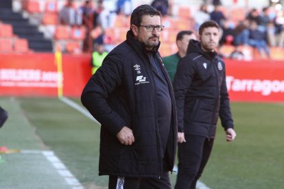 Imatge d'Iñaki Alonso durant un partit del Nàstic.