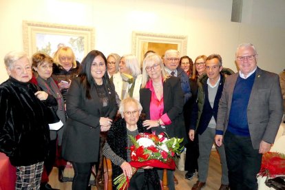 Imatge de l'homenatge a l'Angeleta Salceda a Salou.