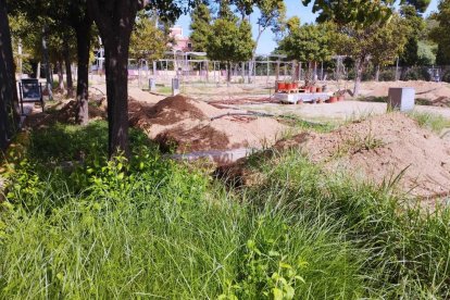 Imagen de archivo del parque del Roserar, cuando el Ayuntamiento rompió el contrato de obras.