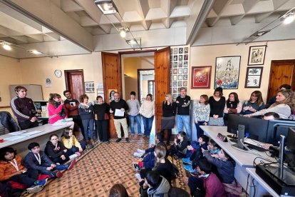 El concejal de Cultura y Política Lingüística y de Educación del Ayuntamiento de Reus, Daniel Recasens, presentando el proyecto.