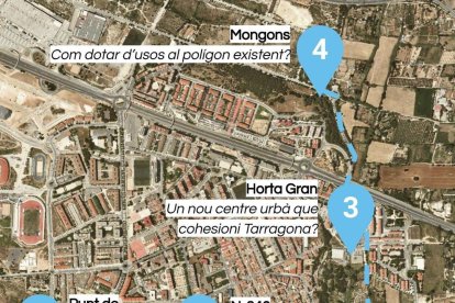 Mapa satèl·lit del itinerari