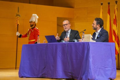 Josep Maria Cruset al pregó de la Festa Major de Vila-seca.