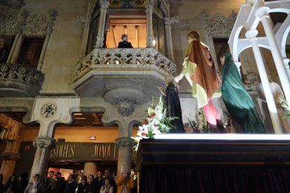 El canto de la saeta se hizo desde la Casa Navàs.