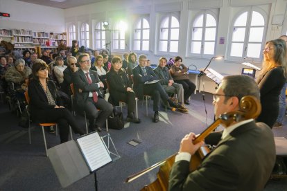 Ricomà, Vives i Gálvez van assistir a la cloenda de la celebració del 175è aniversari de la Biblioteca.