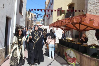 Imatge dels carrers d'un dels carrers de Creixell aquest cap de setmana.