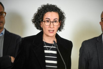 La secretària general d'ERC, Marta Rovira, a Ginebra.