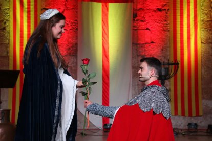 Albert Ruiz y Maria Franquès en la gala celebrada el sábado.