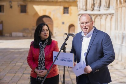 Miguel Tellado i Maria Mercè Martorell van visitar la Catedral de Tarragona.