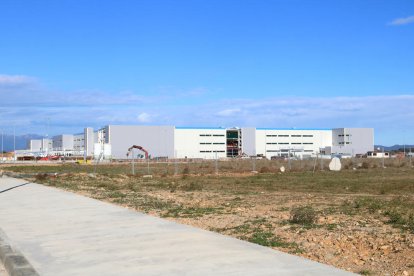 Pla general de les obres de construcció del magatzem logístic d'Amazon al Far d'Empordà.