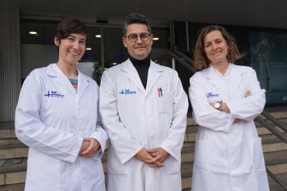 Els doctors Maria Soler, Josep Antoni Ramos Quiroga i Marta Ribasés, de Vall d'Hebron.