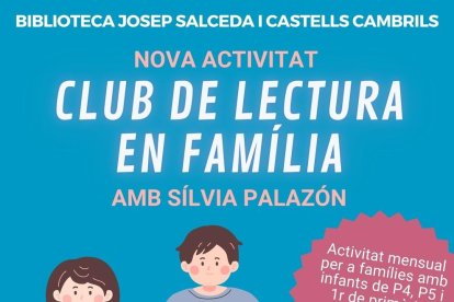 Cartel del nuevo club de lectura.