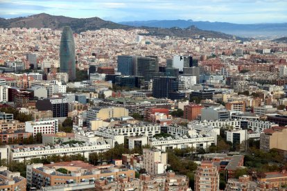 La Torre Glòries i part del Poblenou