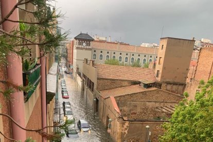 Imatge d'arxiu d'un dels aiguats que va provocar inundacions al carrer Smith de la Part Baixa.