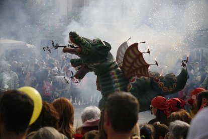 Imatge d'arxiu del Drac de Sant Jordi de Valls.