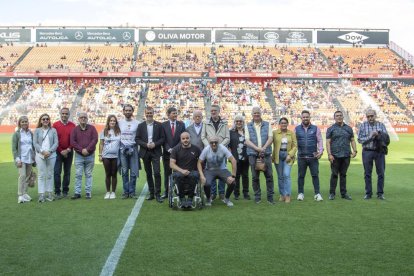 Imatge del partit de la temporada passada on es va portar a terme la Jornada Solidaria.