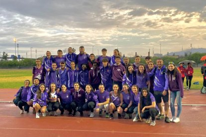 El equipo del CA Tarragona en Santa Coloma de Gramenet.