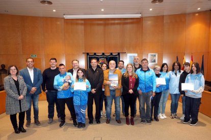 Imatge de la recepció de l'Ajuntament de Cambrils al Club d'Arquers.