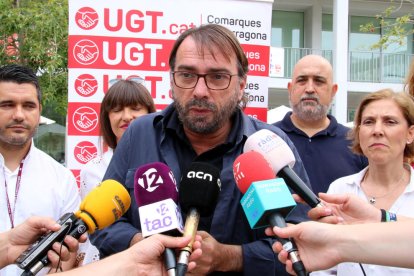 Camil Ros, secretario general de UGT Catalunya, en el Campus Catalunya de la URV en Tarragona.