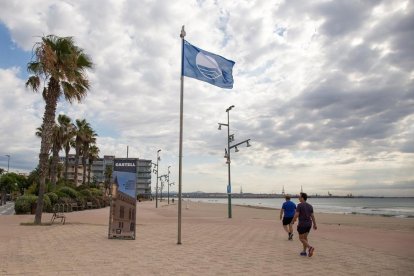 La platja de la Pineda fa 24 anys que compta amb el distintiu de Bandera Blava.