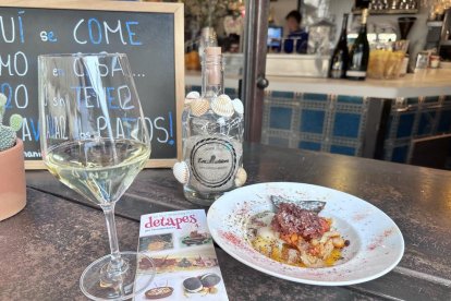 Tapa ganadora del restaurante Los Mañicos de Torredembarra.