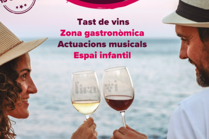 Cartel de la 3a Feria de Vino de Miami Platja.